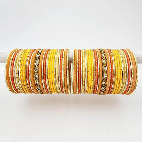 Load image into Gallery viewer, Virginia Bangle Set Indian Bangles , South Asian Bangles , Pakistani Bangles , Desi Bangles , Punjabi Bangles , Tamil Bangles , Indian Jewelry
