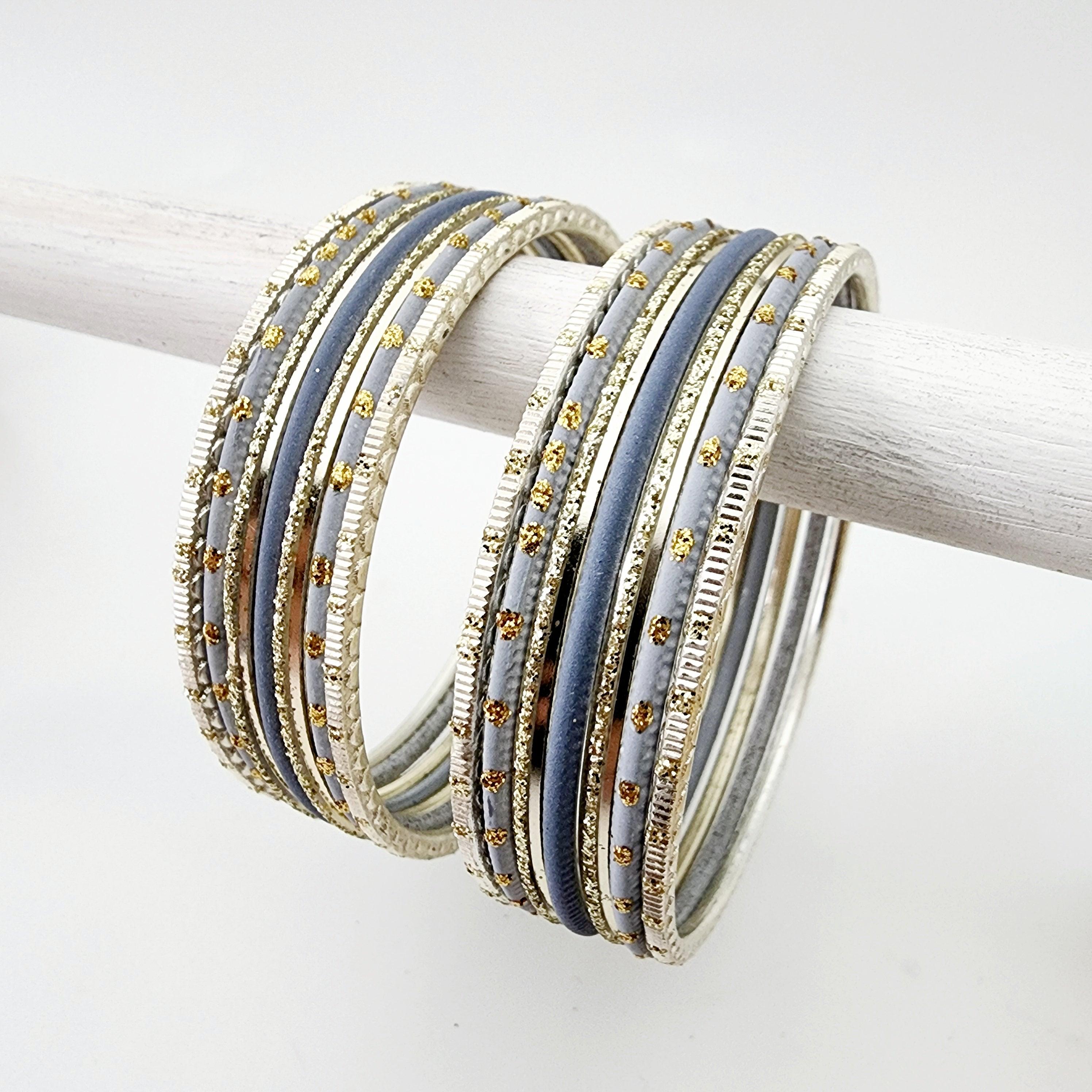 Marcel Bangle Set Indian Bangles , South Asian Bangles , Pakistani Bangles , Desi Bangles , Punjabi Bangles , Tamil Bangles , Indian Jewelry