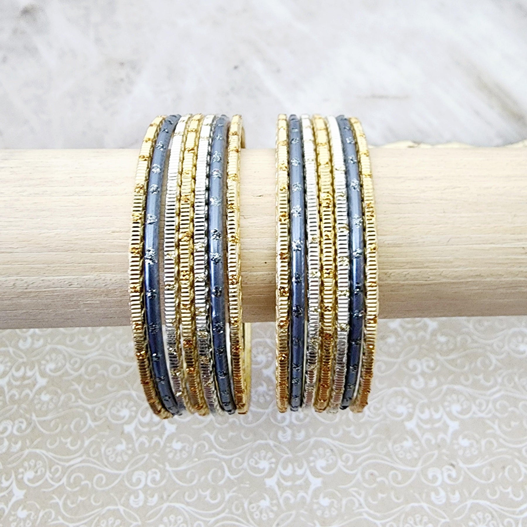 Mackenzie Bangle Set Indian Bangles , South Asian Bangles , Pakistani Bangles , Desi Bangles , Punjabi Bangles , Tamil Bangles , Indian Jewelry