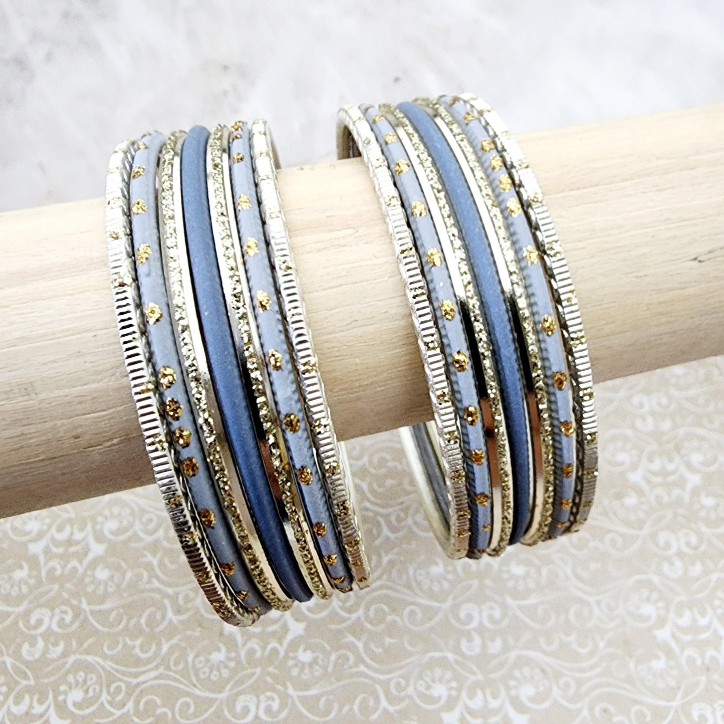 Marcel Bangle Set Indian Bangles , South Asian Bangles , Pakistani Bangles , Desi Bangles , Punjabi Bangles , Tamil Bangles , Indian Jewelry