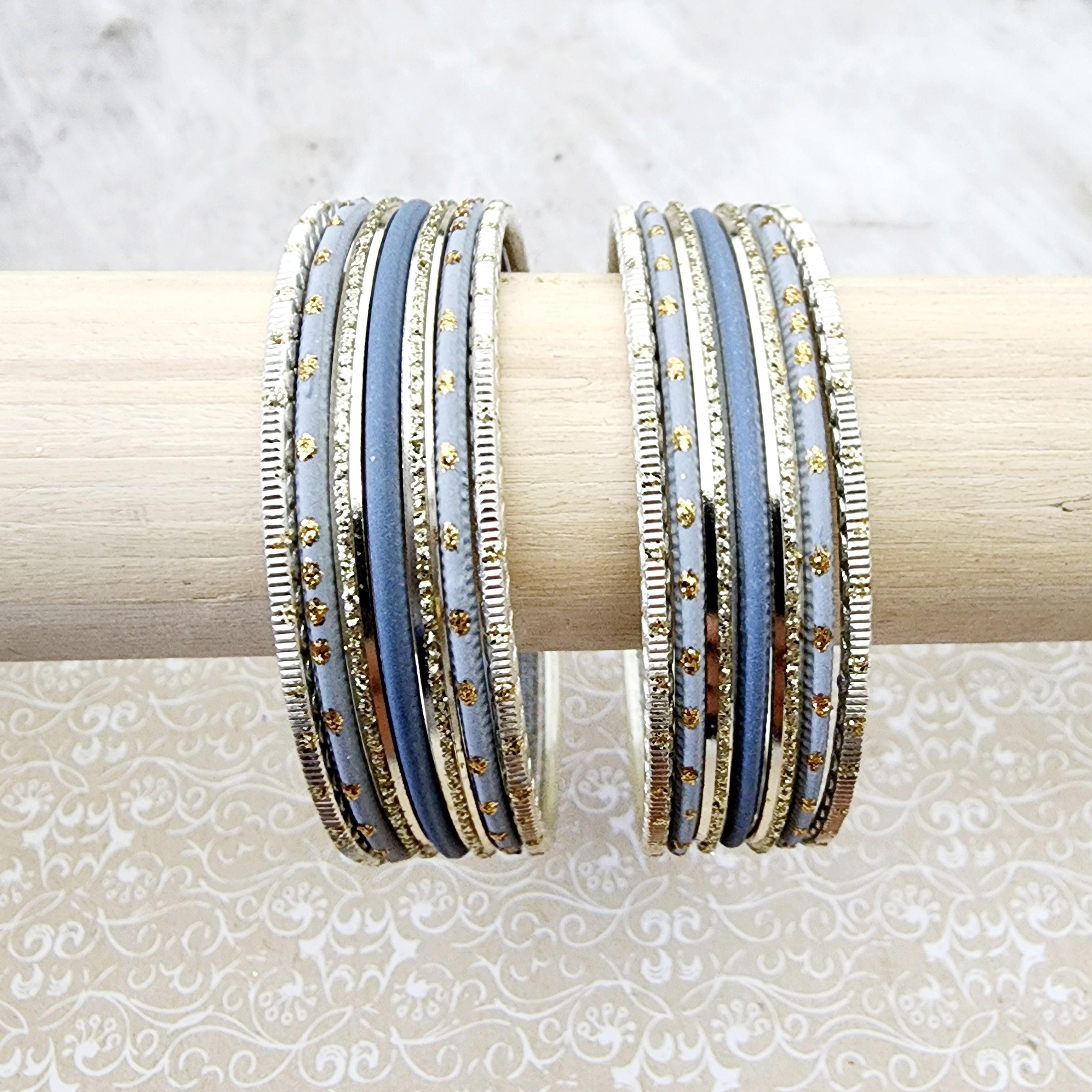 Marcel Bangle Set Indian Bangles , South Asian Bangles , Pakistani Bangles , Desi Bangles , Punjabi Bangles , Tamil Bangles , Indian Jewelry